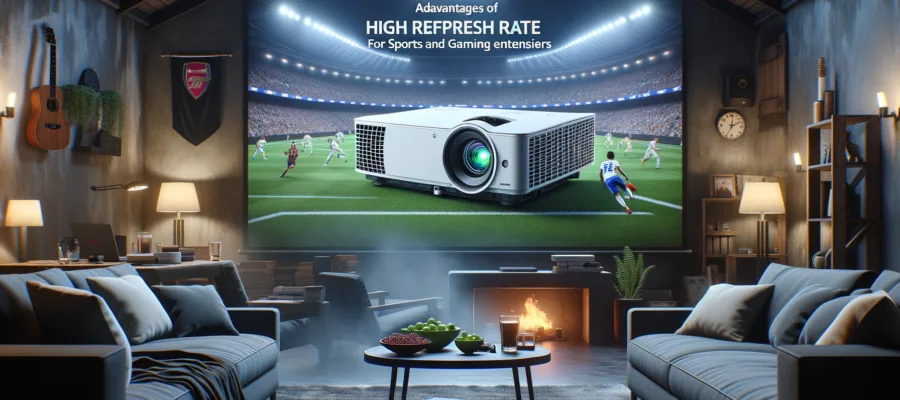 Beamer mit hoher Bildwiederholrate: Vorteile fuer Sport- und Gamingfans