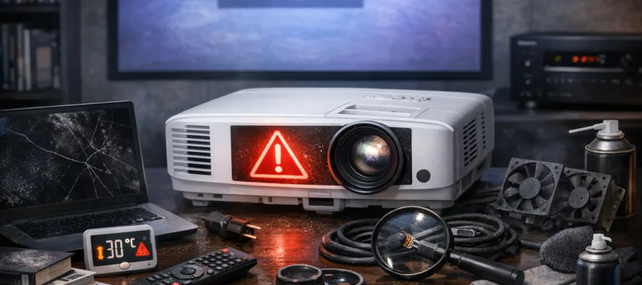 Beamer Probleme loesen: Haeufige Fehler, Ursachen und effektive Loesungen im Heimkino