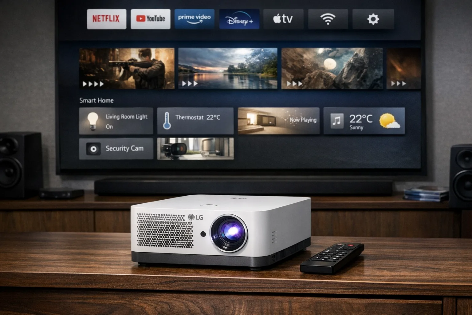 LG Beamer Review: Smarte Features fuer ein verbessertes Heimkinoerlebnis