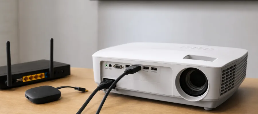 Beamer Anschluss und Konfiguration: HDMI, WLAN und smart verbinden