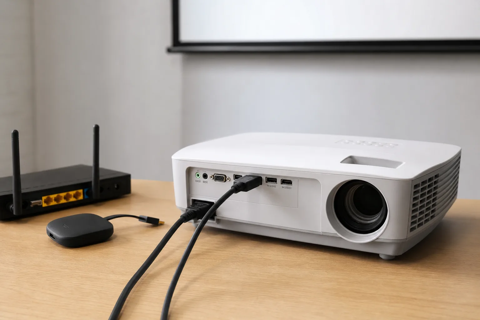 Beamer Anschluss und Konfiguration: HDMI, WLAN und smart verbinden