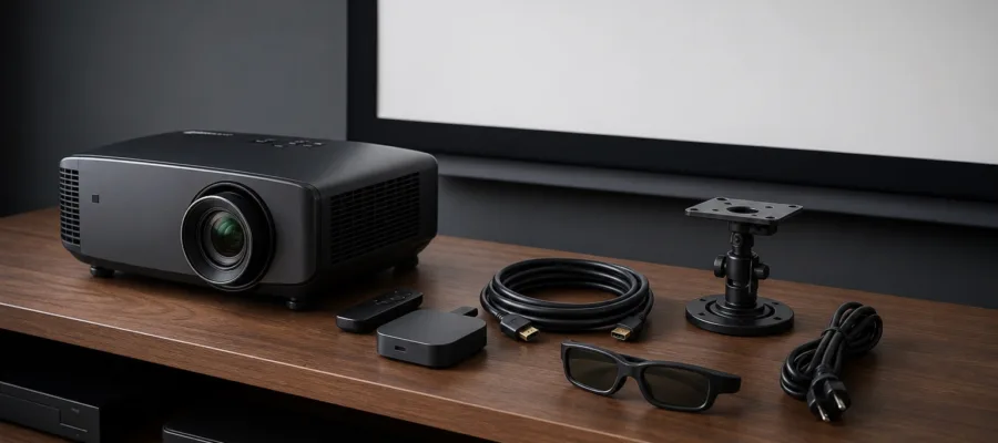 Beamer Zubehoer und Extras: Must-Haves fuer dein perfektes Heimkino Setup